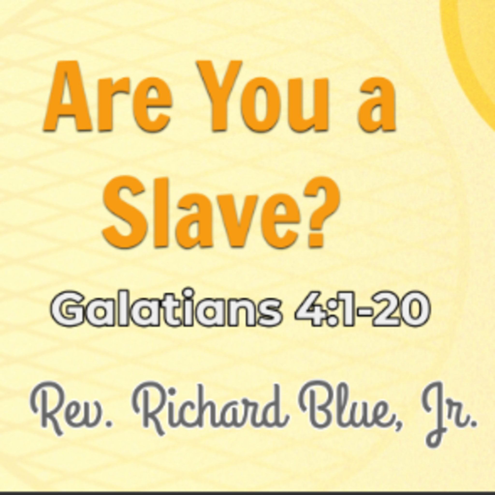 Read more about the article Are You a Slave